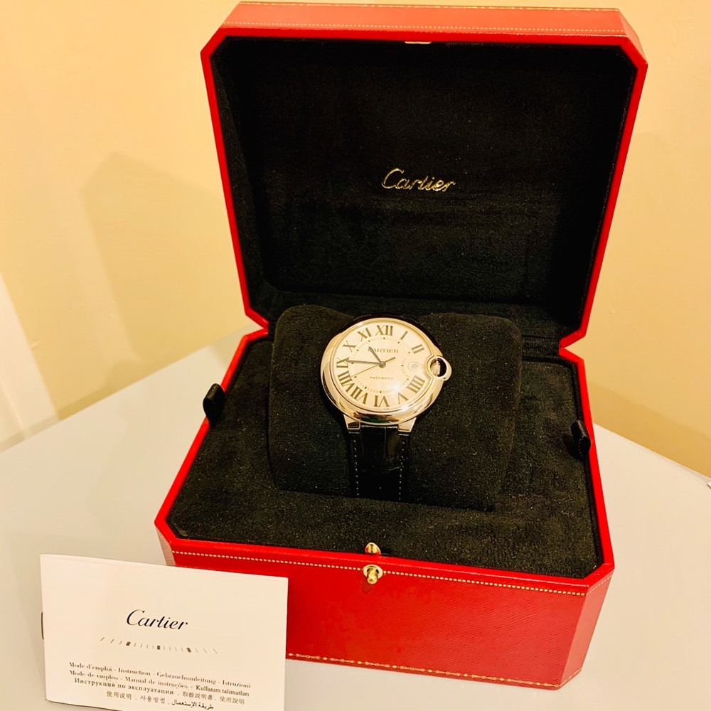NEW Cartier Ballon Bleu Automatic Mens Watch & Box